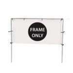 10’W x 5’H In-Ground Single Banner Hardware Only