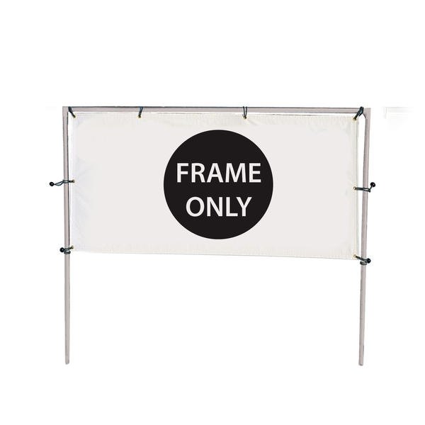 10’W x 5’H In-Ground Single Banner Hardware Only