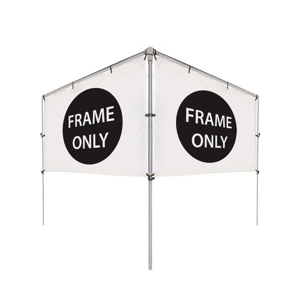10’W x 5’H In-Ground V-Shape Banner Hardware Only