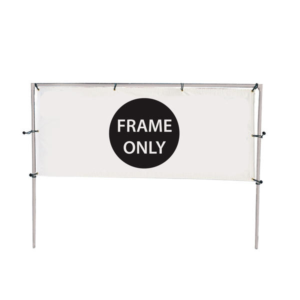 12’W x 5’H In-Ground Single Banner Hardware Only