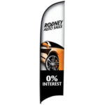 13′ Razor Sail Sign Single-Sided Replacement Graphic 2