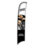 17′ Razor Sail Sign Single-Sided Replacement Graphic 1