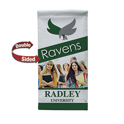 18 x 36 18 oz Opaque Material Rectangular Boulevard Double-Sided Banner