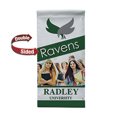 24 x 48 18 oz Opaque Material Rectangular Boulevard Double-Sided Banner