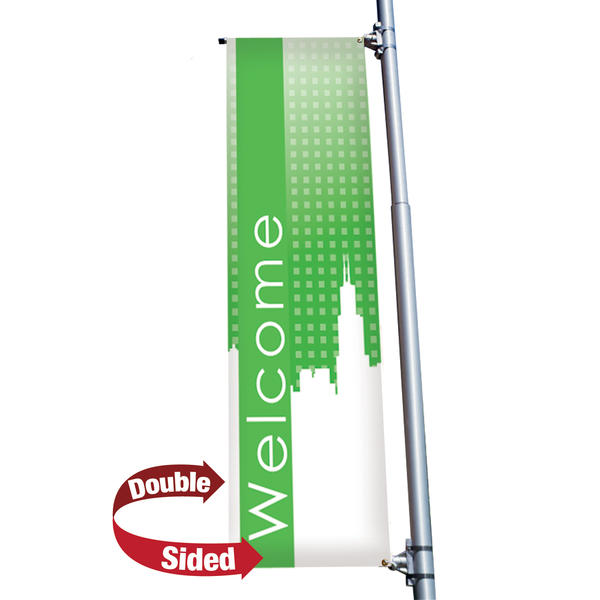 24 x 72 18 oz Opaque Material Rectangular Boulevard Double-Sided Banner