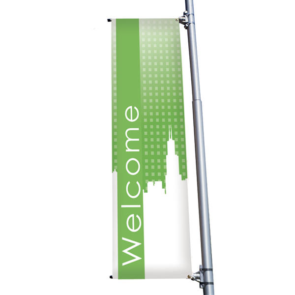 24 x 72 18 oz Opaque Material Rectangular Boulevard Single-Sided Banner