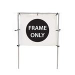 6’W x 5’H In-Ground Single Banner Hardware Only