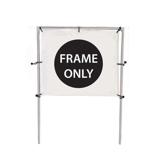 6’W x 5’H In-Ground Single Banner Hardware Only