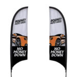 7′ Razor Sail Sign Double-Sided Replacement Graphic 2