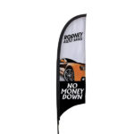 7′ Razor Sail Sign Single-Sided Replacement Graphic