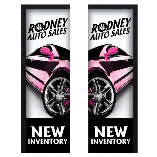 7′ Rectangle Sail Sign Double-Sided Replacement Graphic