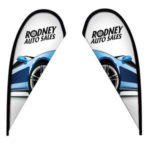 8′ Tear Drop Sail Sign Double-Sided Replacement Graphic 2