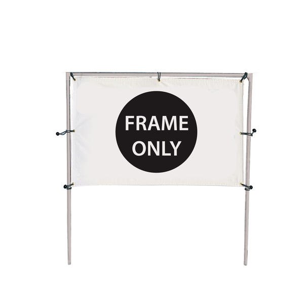 8’W x 5’H In-Ground Single Banner Hardware Only