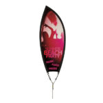 9′ Petal Sail Sign Mesh Banner Kit Single-Sided with Spike Base