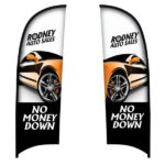 9′ Razor Sail Sign Double-Sided Replacement Graphic