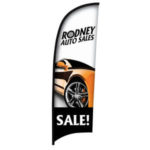 9′ Razor Sail Sign Single-Sided Replacement Graphic 2