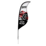 9′ Sabre Sail Sign Kit Single-Sided with Spike Base 2