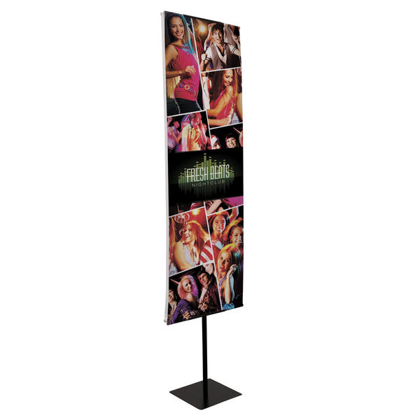 Heavy-Duty Everyday Banner Display Kit, Black