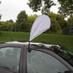 Mini Vehicle Tear Drop Sail Sign Flag Kit Single-Sided 1