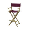 Director Chair Bar Height (Unimprinted)burgandy