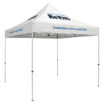 Standard 10 x 10 Event Tent Kit (Full-Color Thermal Imprint, 8 Locations)Soft Case with Wheels and Stake Kit is included