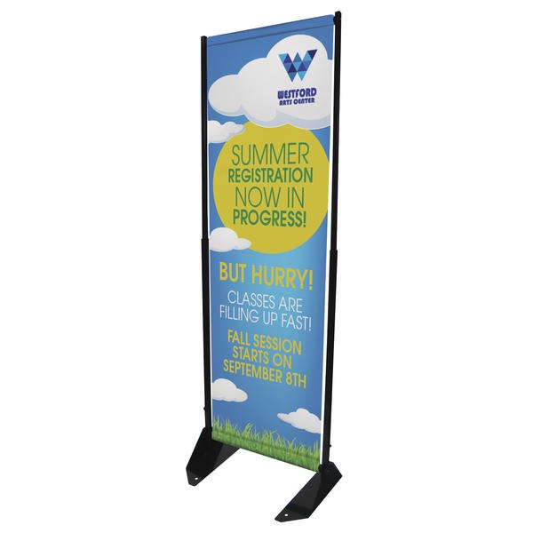 23W x 74H Outdoor Anchored Banner Frame Kit