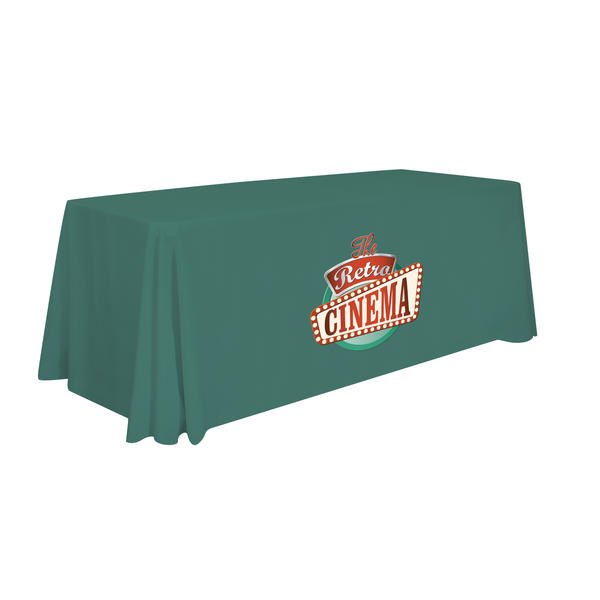 24 Hour Quick Ship 6′ Economy Table Throw (Full-Color Thermal Imprint)