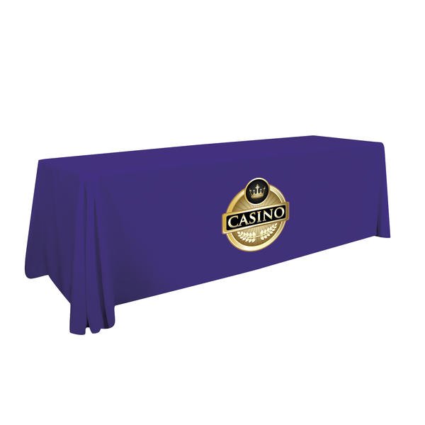 24 Hour Quick Ship 8′ Standard Table Throw (Full-Color Thermal Imprint)