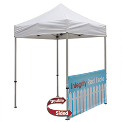 10 Foot Wide Tent Half Wall and Deluxe Stabilizer Bar Kit (Full-Color Full Bleed Dye-Sublimation)