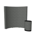 8′ Echo Pop-Up Display Fabric Kitcharcoal