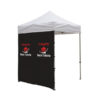 6′ Wide Tent Middle Zipper Wall with Zipper Ends – White or Black Only (Full-Color Thermal Imprint)black