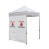 6′ Wide Tent Middle Zipper Wall with Zipper Ends – White or Black Only (Full-Color Thermal Imprint)white