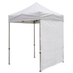 6 Foot Wide Tent Full Wall with Zipper Ends – White or Black Only (Unimprinted)