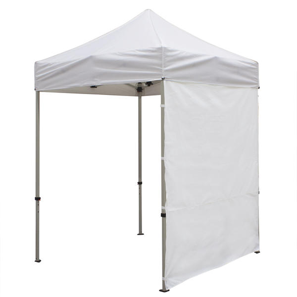 6 Foot Wide Tent Full Wall with Zipper Ends – White or Black Only (Unimprinted)