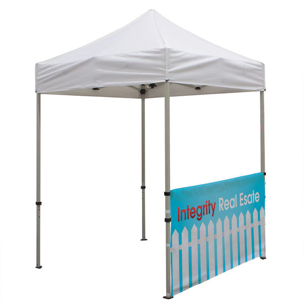 6 Foot Wide Tent Half Wall and Deluxe Stabilizer Bar Kit (Full-Color Full Bleed Dye-Sublimation)