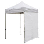 6 Foot Wide Tent Middle Zipper Wall with Zipper Ends – White or Black Only (Unimprinted)