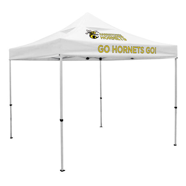 Deluxe 10′ X 10′ Event Tent Kit with Vented Canopy (Full-Color Thermal Imprint, 2 Locations)