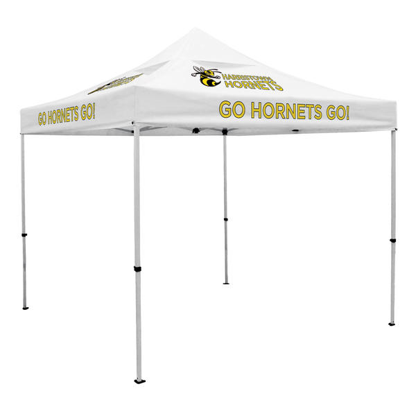 Deluxe 10′ X 10′ Event Tent Kit with Vented Canopy (Full-Color Thermal Imprint, 6 Locations)