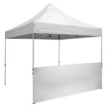 10′ Wide Tent Half Wall and Premium Stabilizer Bar Kit – White or Black Only (Unimprinted)