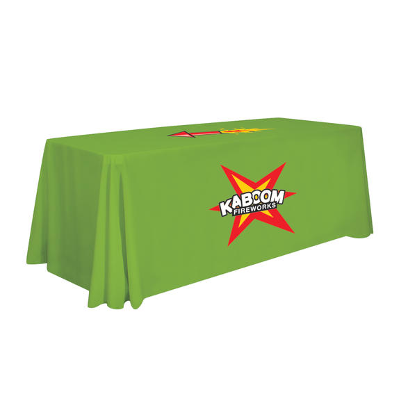 6′ Economy Table Throw Full-Color Thermal Imprint Two Locations