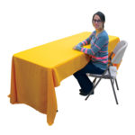 6′ ECONOMY TABLE THROW (1-COLOR IMPRINT)