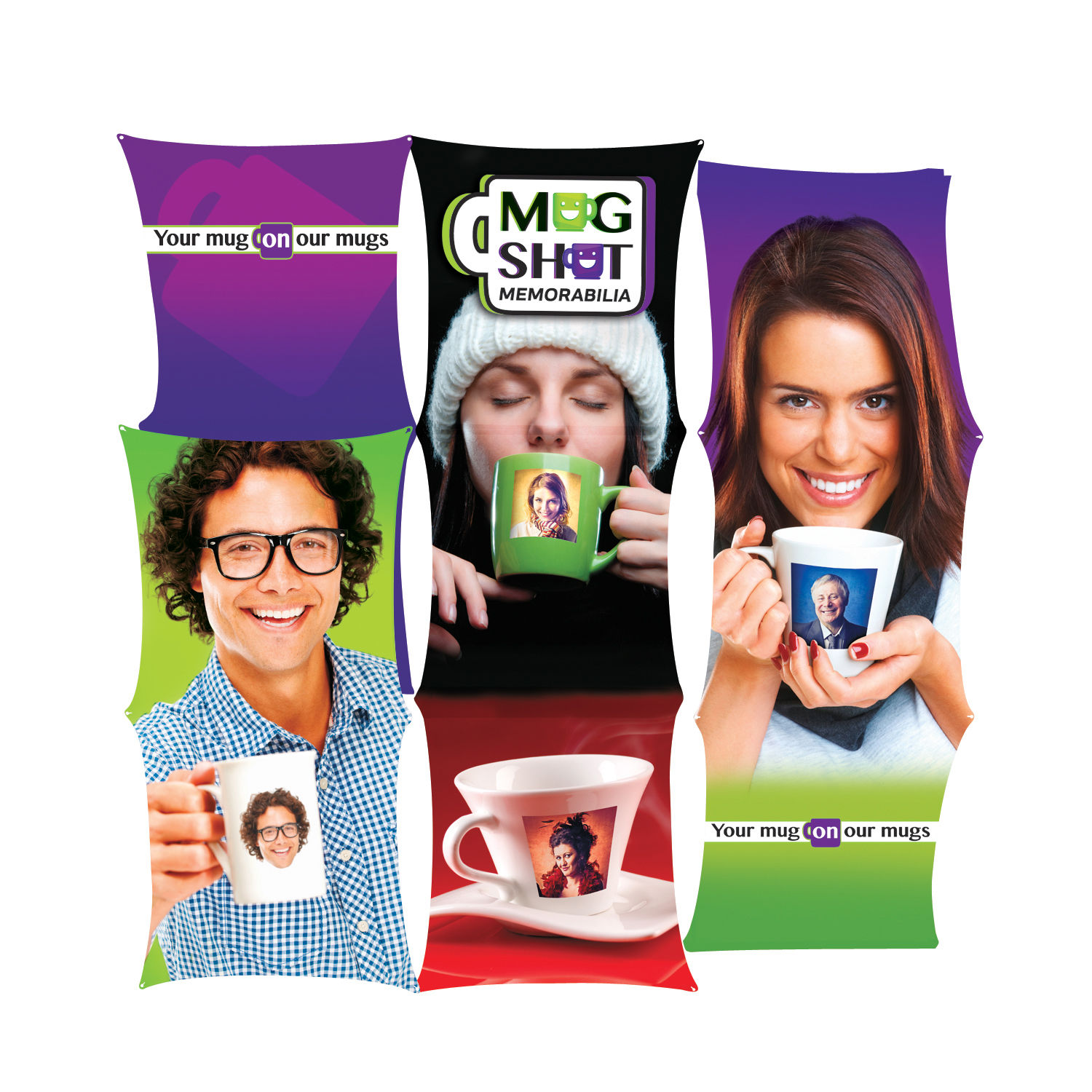 Deluxe GeoMetrix 9-Quad Step Graphic Panels