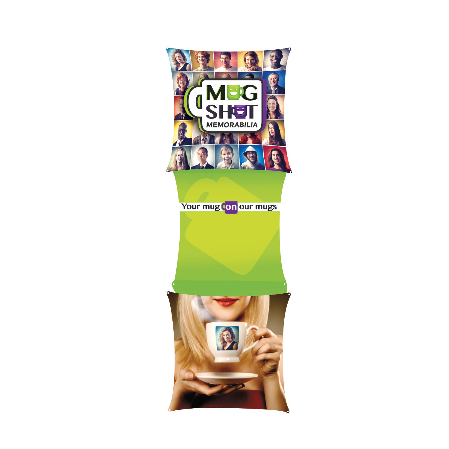 Deluxe GeoMetrix 3-Quad Tower Graphic Panels