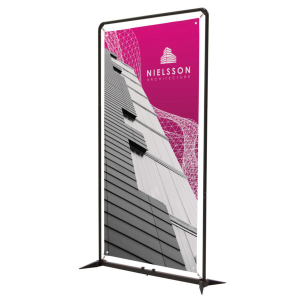4.5' FrameWorx Banner Display Kit (No-Curl Opaque Fabric)