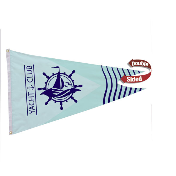 2.5' x 4' Nylon Burgee Flag Double-Sided