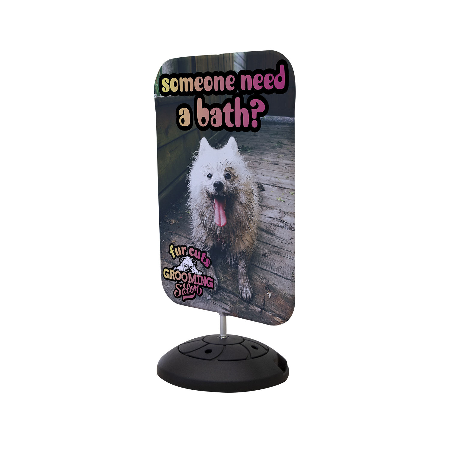 EuroFit Swivel Short Rectangle Sign Kit