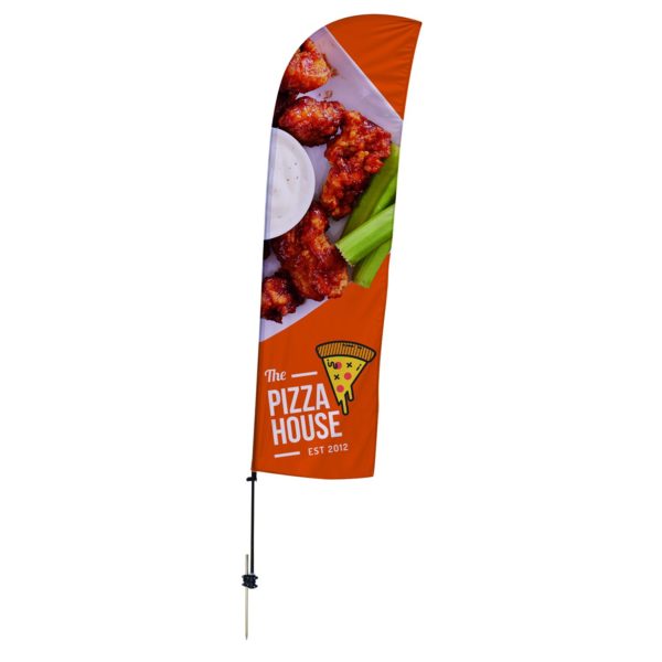 10.5' Value Blade Sail Sign Kit (Single-Sided w/ Spike Base)