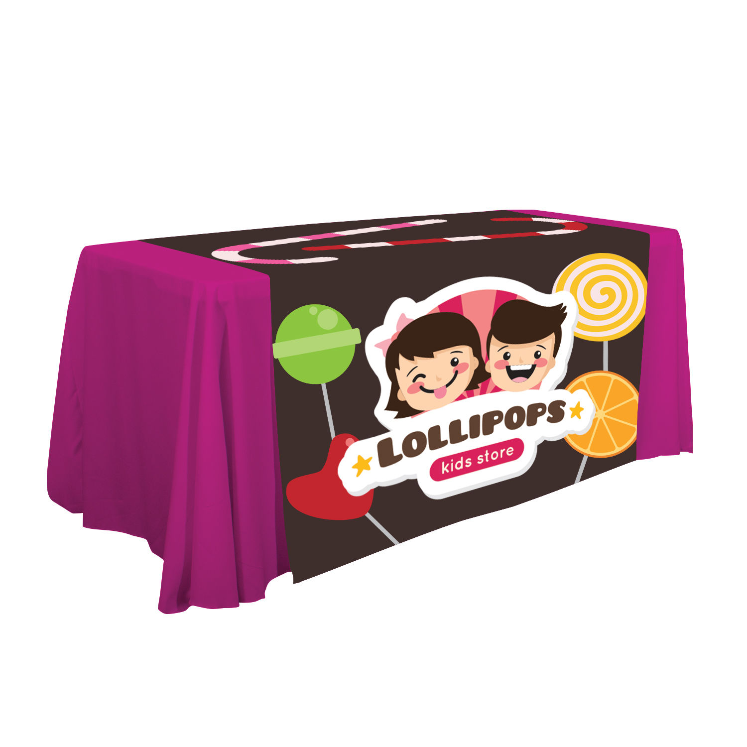 57" LazerLine Table Runner Full-Color full-Bleed