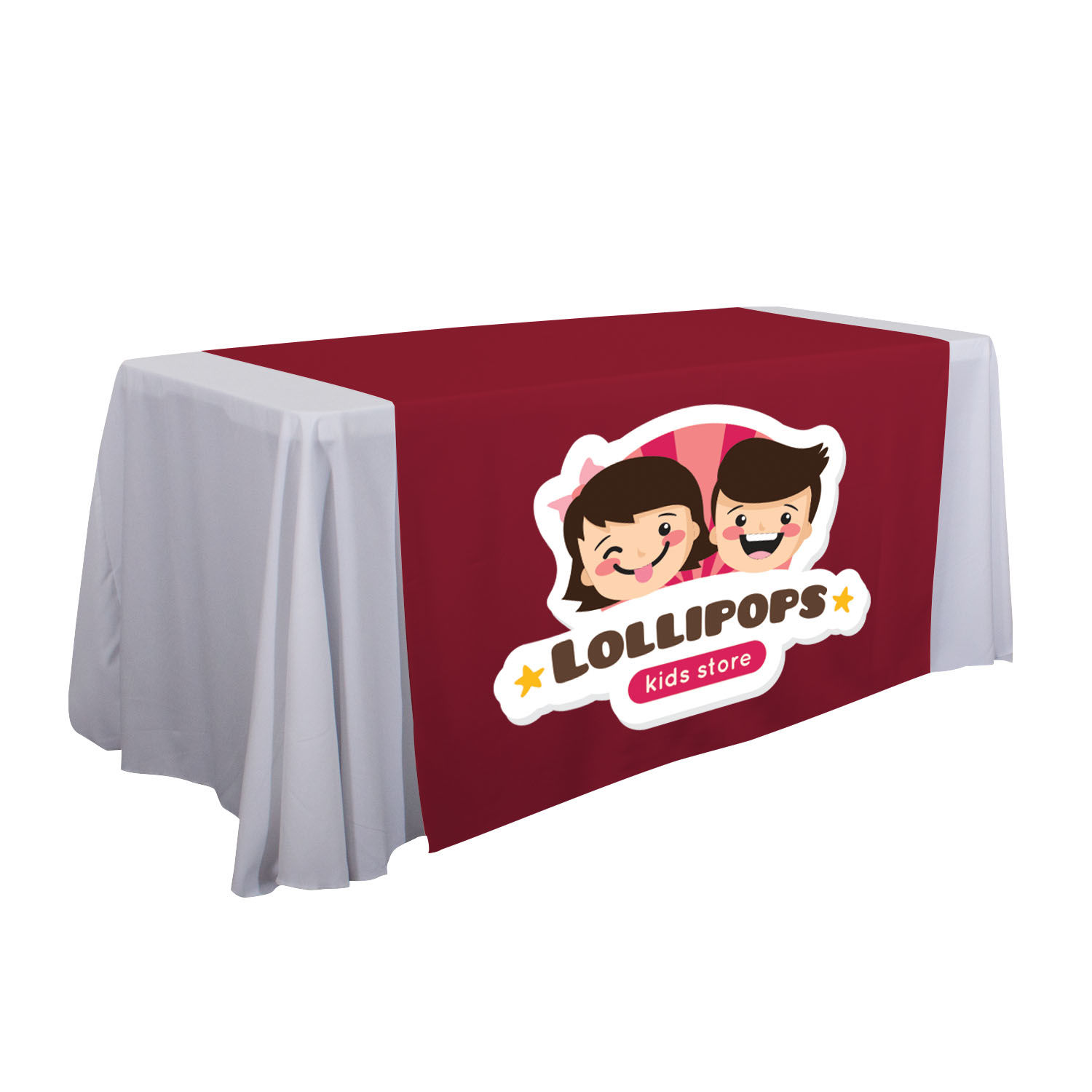 57"  LazerLine Table Runner Full-Color Front Only